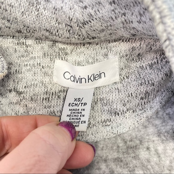 Calvin Klein Heathered Gray Puffer Vest Size Xsmall - Picture 11 of 14
